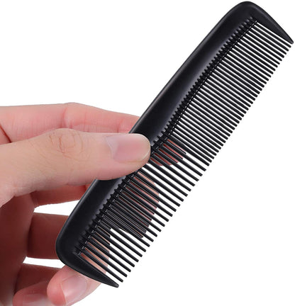 Hestya 24 Pack Black Hair Comb Pocket Plastic Comb Unbreakable Plastic Hairdressing Styling Comb Set for Salon or Hotel Hair Care Health & Beauty > Personal Care > Hair Care HESTYA   