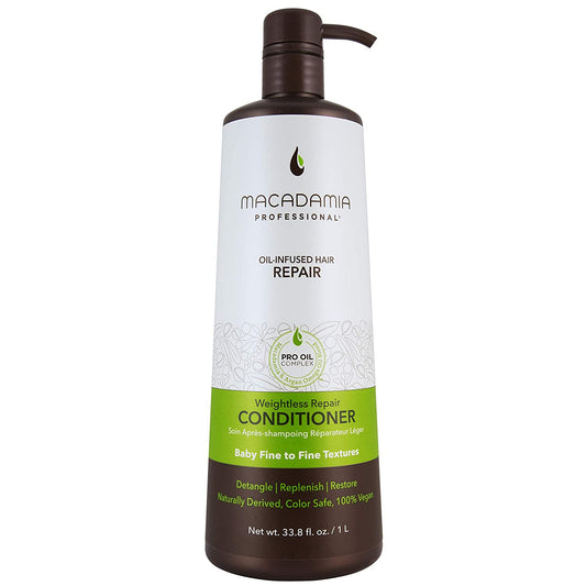 Macadamia Professional Hair Care Sulfate & Paraben Free Natural Organic Cruelty-Free Vegan Hair Products Weightless Repair Hair Conditioner, Green, Conditioner, 33.8 Fl Oz Health & Beauty > Personal Care > Hair Care Macadamia Professional   