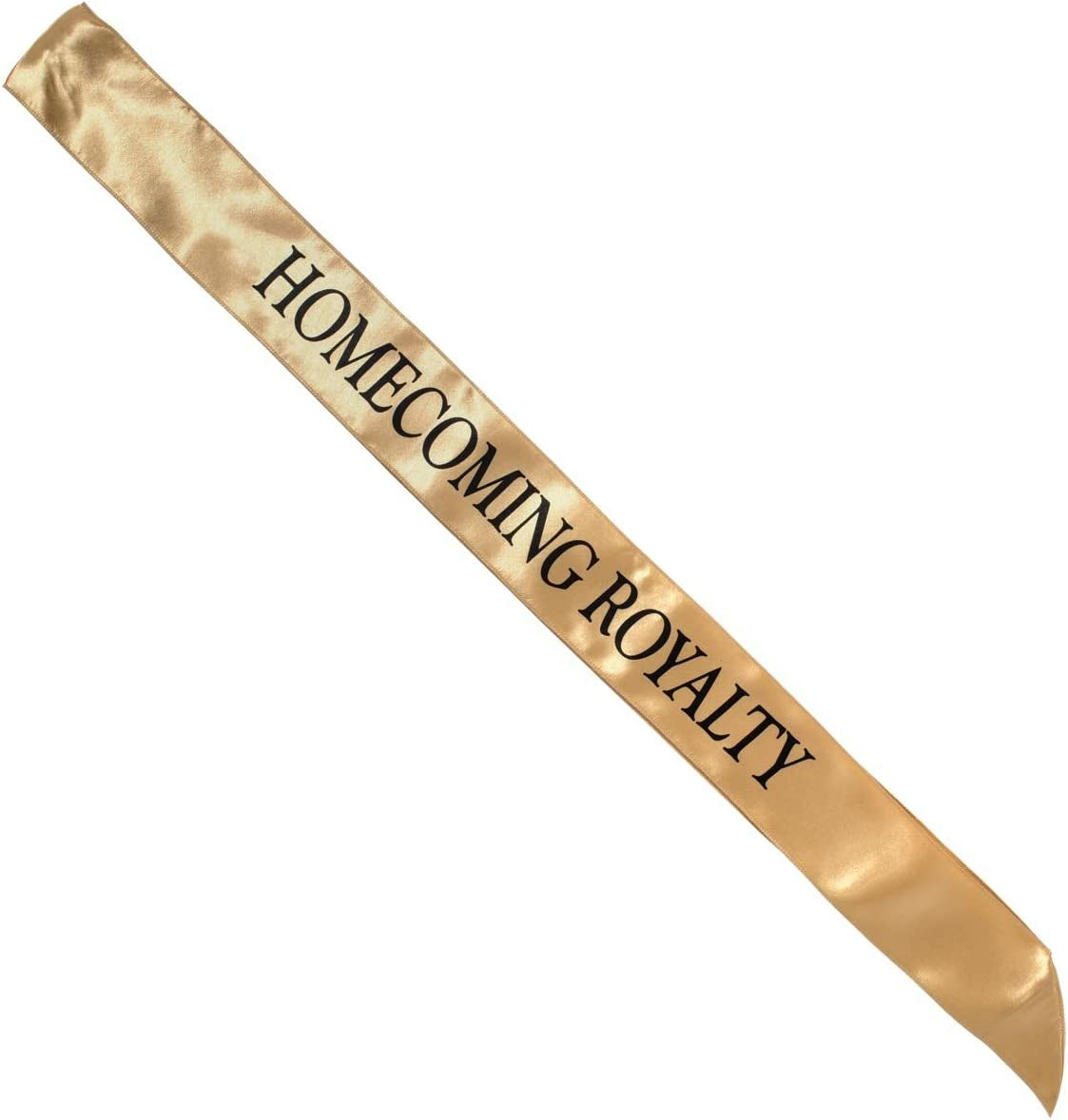 Satin Homecoming Royalty Sash, Silver Black Imprint Apparel & Accessories > Clothing Accessories > Sashes Anderson's Gold/Black  