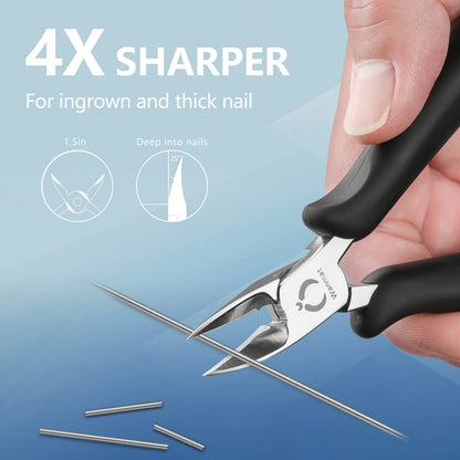 Wanmat Toenail Clippers for Thick Nails,Nail Clippers for Seniors Toe Nail Clippers Adult Long Handle Safety Ingrown Toenail Tool Fingernail Clippers Health & Beauty > Personal Care > Cosmetics > Cosmetic Tools > Nail Tools Wanmat   