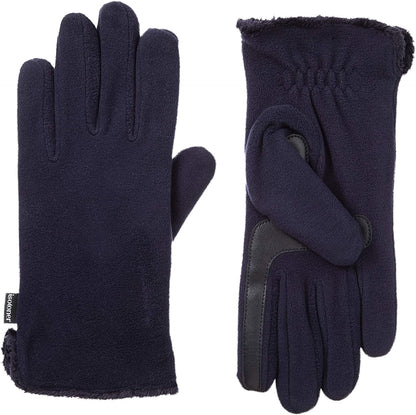 Isotoner Womens Isotoner Womens Stretch Fleece Water Repellent Gloves with Microluxe Lining and Smart Touch Technology Apparel & Accessories > Clothing Accessories > Gloves & Mittens KYLIE MAX   