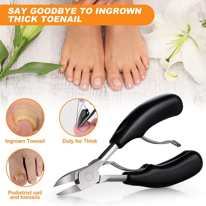 Ingrown Toenail Tool, Nail Clippers for Thick Nails, 5Pcs Toe Nail Clippers Treatment Tool for Thick Nails, Stainless Steel Toenails Trimmer and Professional Podiatrist Toenail Removal Kit Health & Beauty > Personal Care > Cosmetics > Cosmetic Tools > Nail Tools Mintiml   