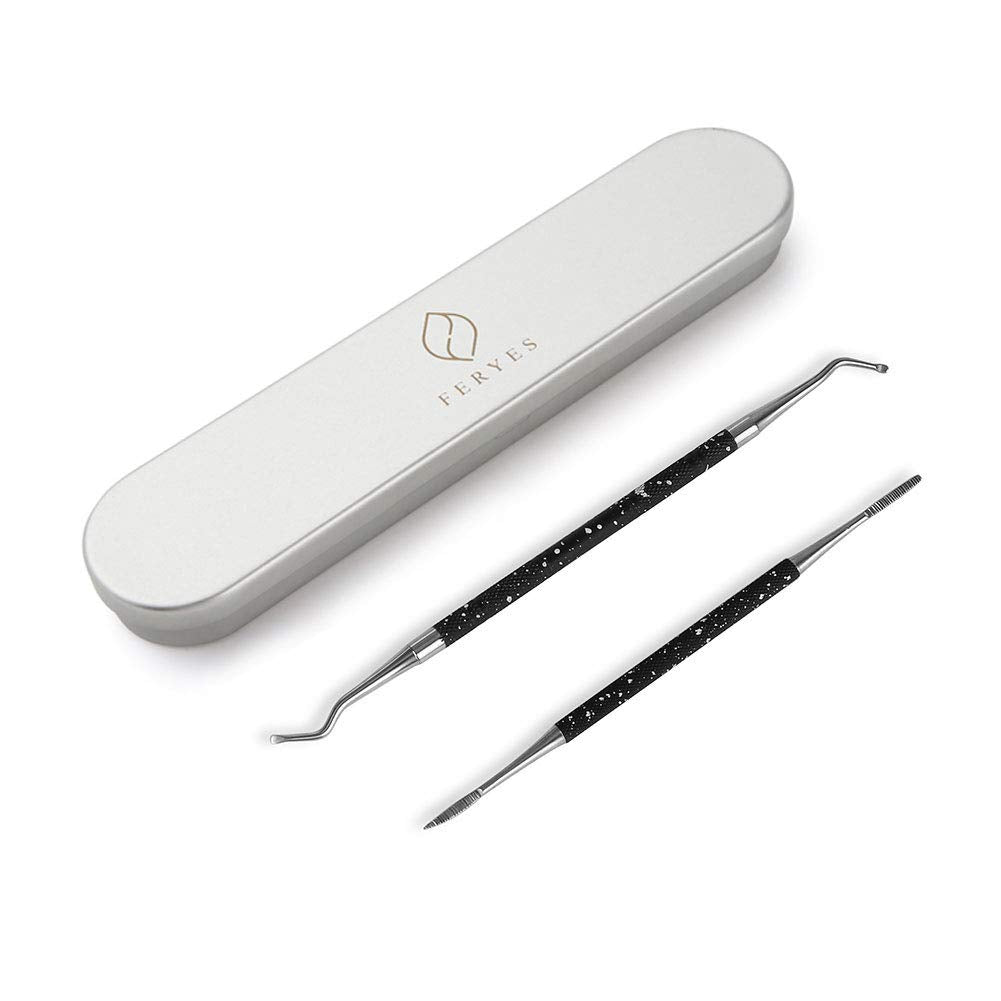 FERYES Ingrown Toenail Tools,Toenail Lifter and Toenail File Set for Ingrown Toenails Treatment - Surgical Grade Stainless Steel under Nail Cleaner Pedicure Tools - W/Tin Storage Box Health & Beauty > Personal Care > Cosmetics > Cosmetic Tools > Nail Tools FERYES   