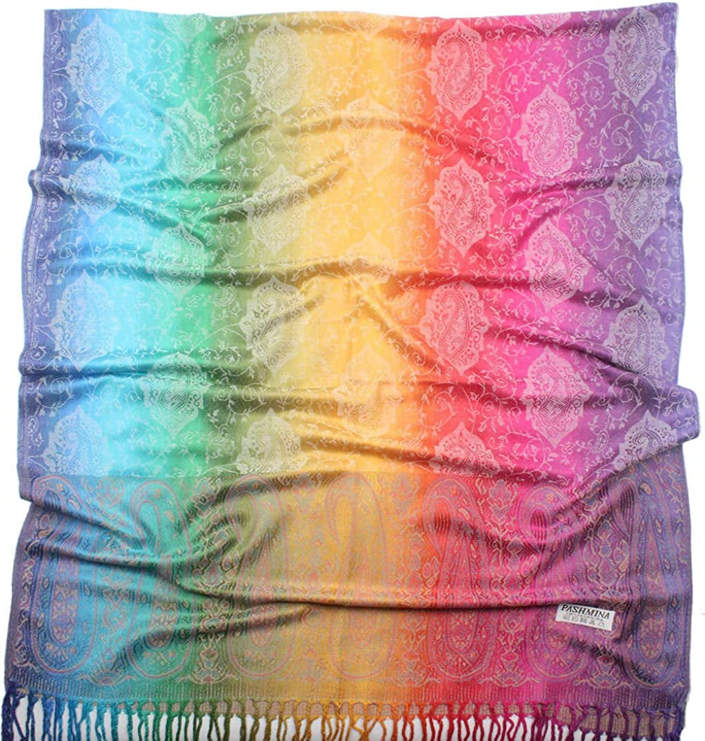 Soft Cashmere Feel Scarf for Women Elegant Large Winter Warm Scarves Shawl Wrap Gifts Monet Klimt Van Gogh'S Art Printed Apparel & Accessories > Clothing Accessories > Scarves & Shawls VIUJUH   