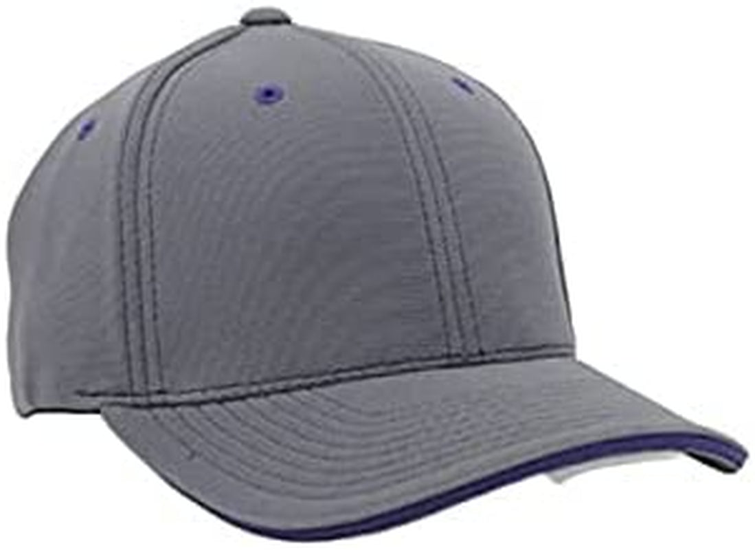 Universal M2 Contrast Flexfit® Cap Apparel & Accessories > Clothing Accessories > Headwear Pacific Headwear Graphite/Purple X-Small 