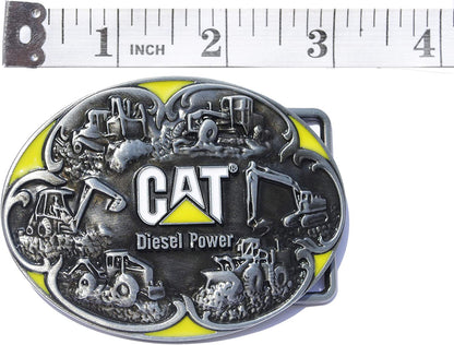 Totalshop Belt Buckle CATERPILLAR Yellow, Silver Medium Apparel & Accessories > Clothing Accessories > Belt Buckles TotalShop   