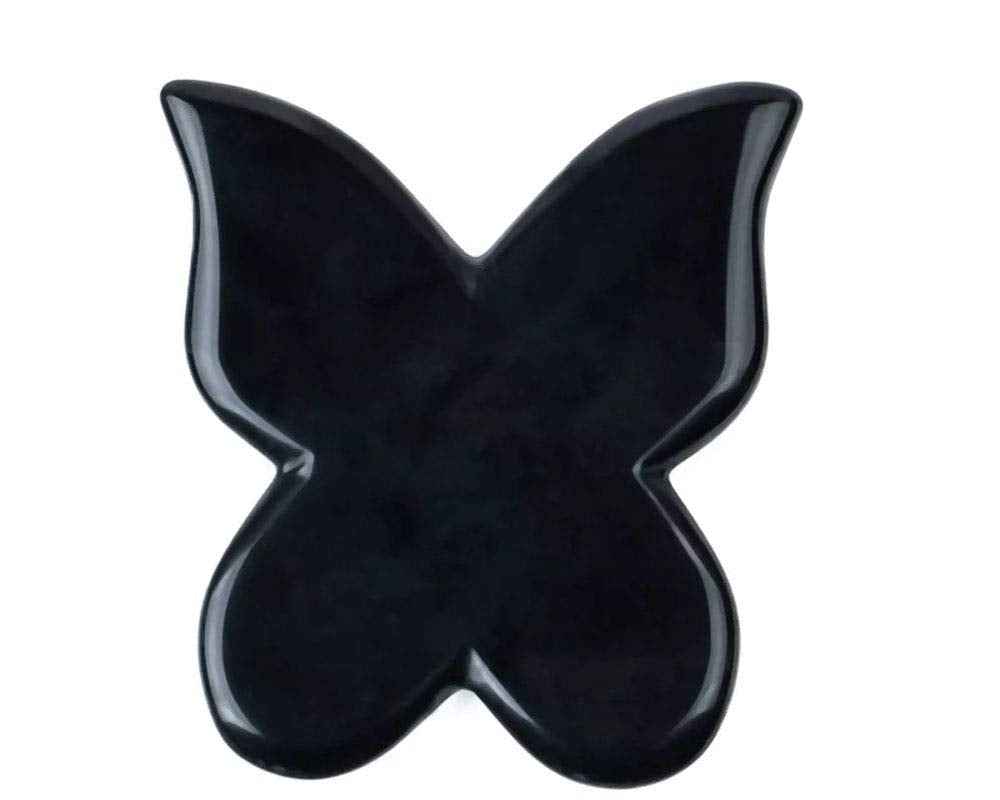 Natural Rose Quartz Jade Gua Sha Butterfly Scraping Massage Tool, Genuine Rose Quartz Healing Gemstone for Facial Lifting and Tightening Massage, Anti-Wrinkles, Anti-Aging, Wrinkles Removal Massage Health & Beauty > Personal Care > Cosmetics > Cosmetic Tools > Skin Care Tools DYStone Obsidian  