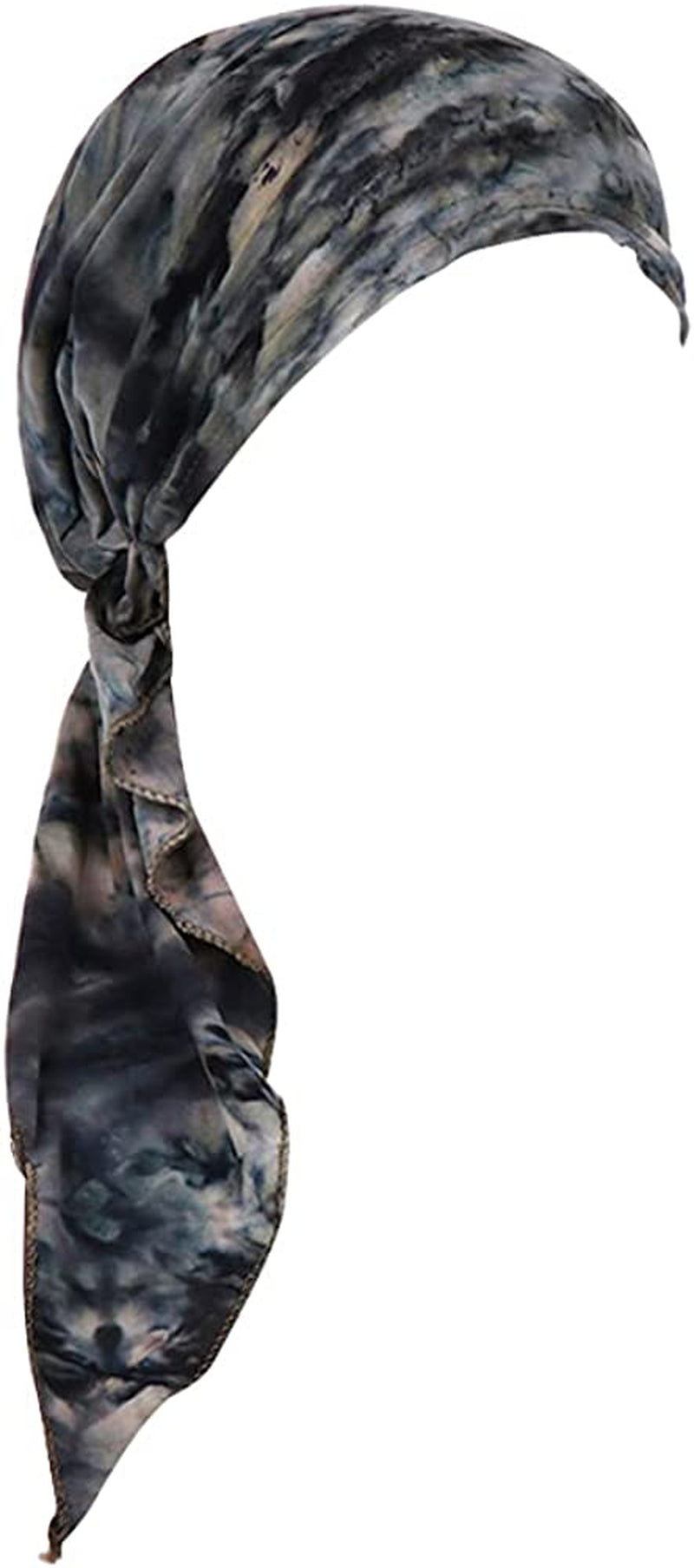 Fxhixiy Pre-Tied Bandana Turban Hat Chemo Cancer Headscarf Headwraps Headwear for Women Hair Cover Hat Apparel & Accessories > Clothing Accessories > Bandanas & Headties Fxhixiy Gray  