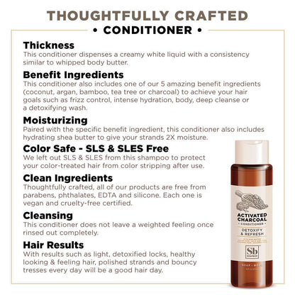 Soapbox Soap Hair Conditioner, Hydrating & Detangling Conditioner W/Vitamin E, Shea Butter & Activated Charcoal- Sulfate, Paraben & Silicone Free Vegan Hair Care for Dry Hair - 16Oz Pack of 3 Health & Beauty > Personal Care > Hair Care Soapbox   