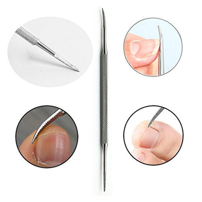 Ingrown Toenail Treatment Tool Ingrown Toenail File Cuticle Removal Pedicure Manicure Set Foot Care Kits Cuticle Fork Pusher Double Headed Toenail Groove Cleaner (Life017I) Health & Beauty > Personal Care > Foot Care Lifextol   