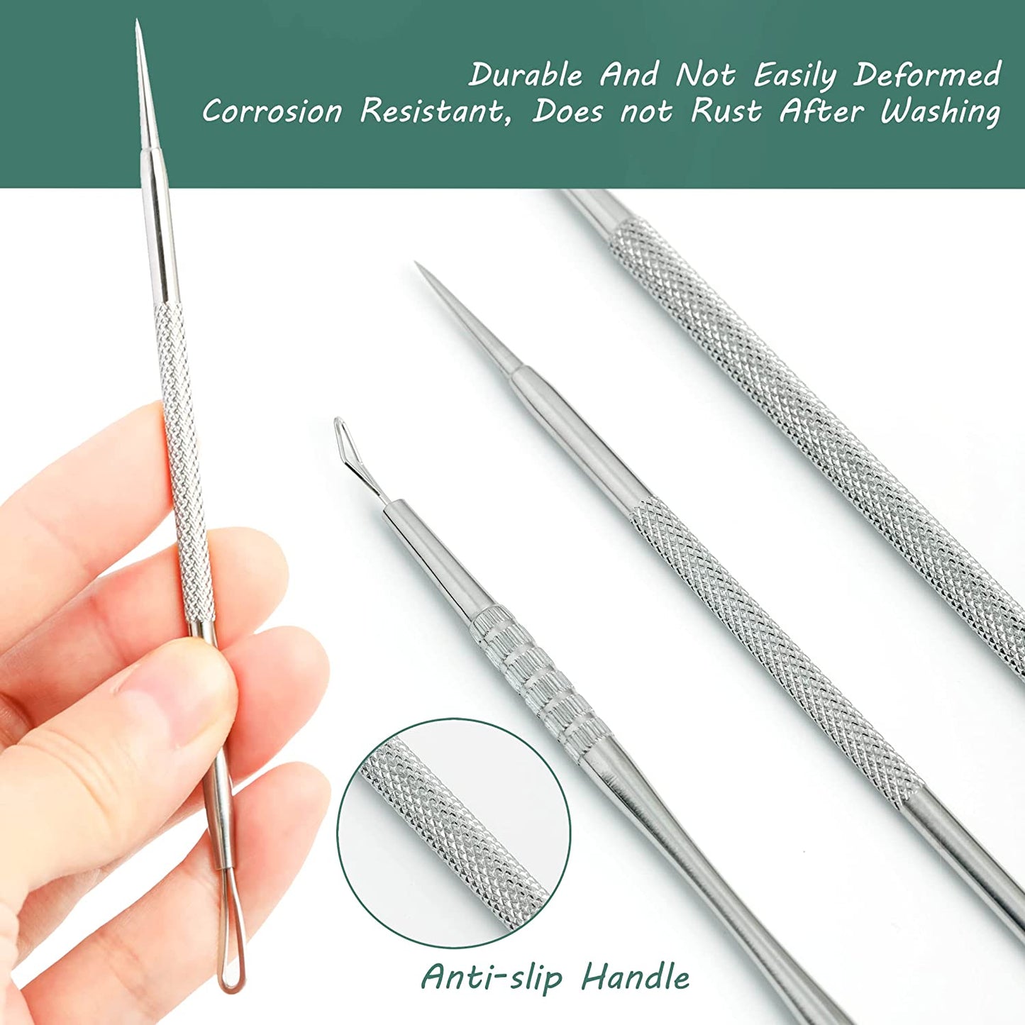 Blackhead Remover Tools, 2022 Latest 16 PCS Pimple Popper Tool Kit, Acne Blackhead Tools for Blemish, 410 Premium Professional Stainless Acne Pimple Extractor Tool with Metal Box Health & Beauty > Personal Care > Cosmetics > Cosmetic Tools > Skin Care Tools BHYTAKI   