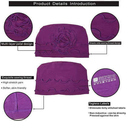 Osvyo Chemo Headwear Turban Cap for Women - Cancer Beanie Hair Loss Sealed Packaging Apparel & Accessories > Clothing Accessories > Headwear osvyo   