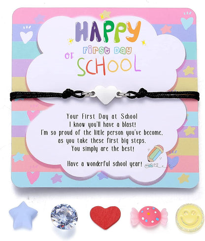 SAM & LORI Unique Matching Bracelets for Best Friends Couples Mother Daughter Son Dad Sisters Brothers-Unisex Adjustable Bracelets- Comes with Cards in Giftable Packing Apparel & Accessories > Jewelry > Bracelets SAM & LORI 3-Back to School Gift- 1 Black  