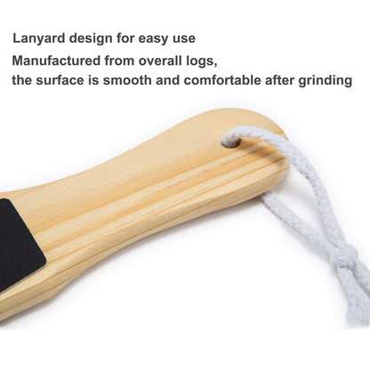 Boobeen Quality Wood Foot File - Double Sided - Foot Callus Remover for Women and Men - Foot Care Pedicure Metal Surface Tool to Remove Hard Skin Health & Beauty > Personal Care > Foot Care Boobeen   