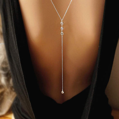 Edary Crystal Back Chain Sexy Beach Body Chain Harness Bikini Chain Fashion Body Jewelry Accessories for Women and Girls (Silver) Apparel & Accessories > Jewelry > Body Jewelry Edary Silver  