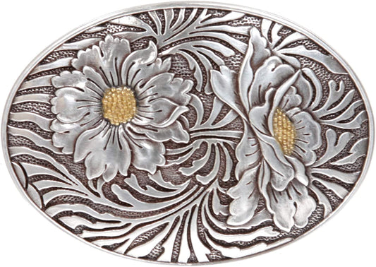 Oval Sunflower Engraving Belt Buckle Apparel & Accessories > Clothing Accessories > Belt Buckles beltiscool   