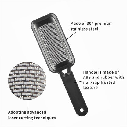 Turritopsisd Foot File with Foot Mask, Colossal Pedicure Rasp Professional Stainless Steel Feet File to Remove Hard Skin and Callus Dead Skin, Used on Both Dry and Wet Foot Care(Black) Health & Beauty > Personal Care > Foot Care TurritopsisD   