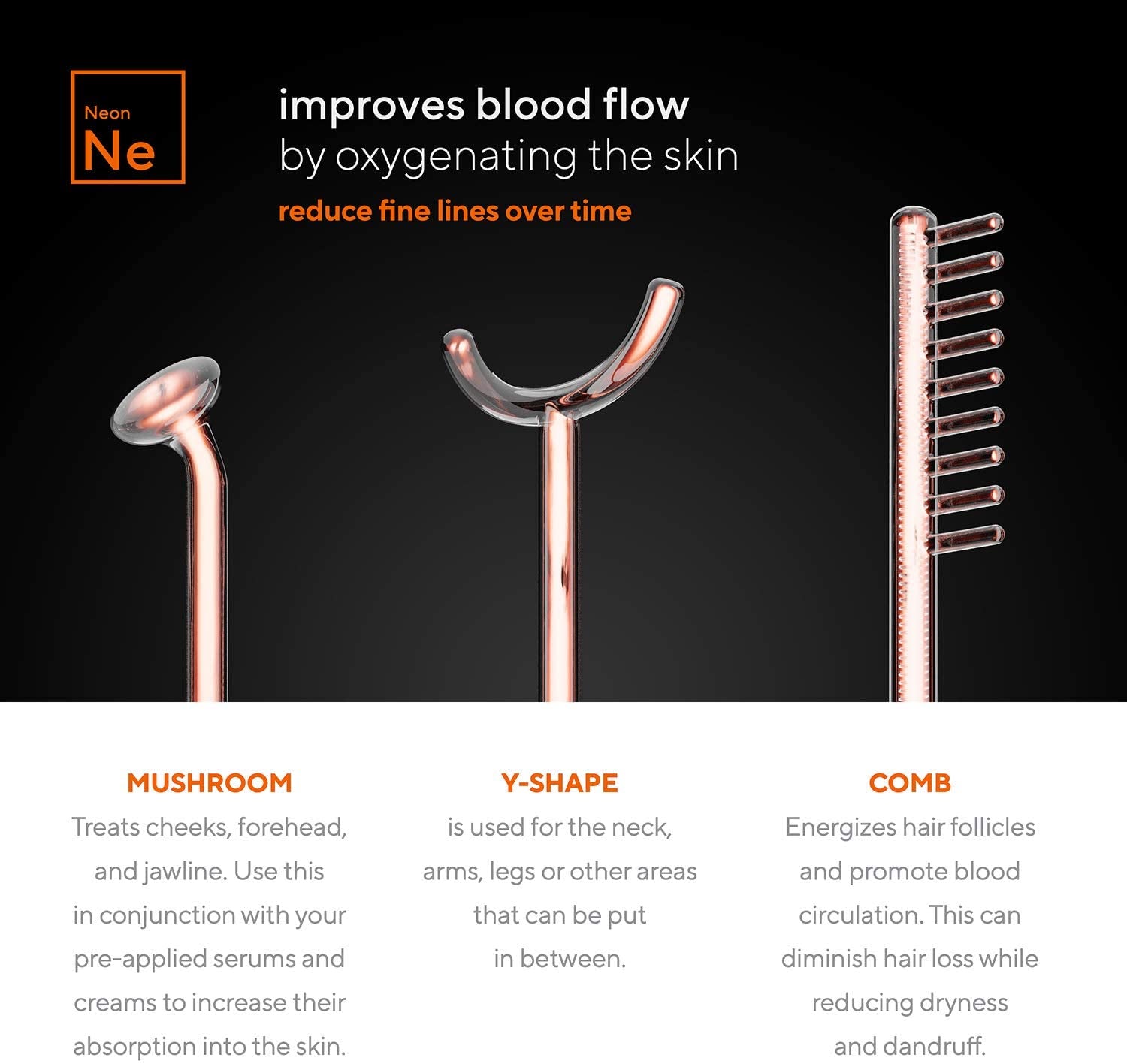 Nuderma Professional Skin Therapy Wand - Portable High Frequency Skin Therapy Machine with 6 Neon & Argon Wands – Boost Your Skin – Clear Firm & Tighten Health & Beauty > Personal Care > Cosmetics > Cosmetic Tools > Skin Care Tools Pure Daily Care   