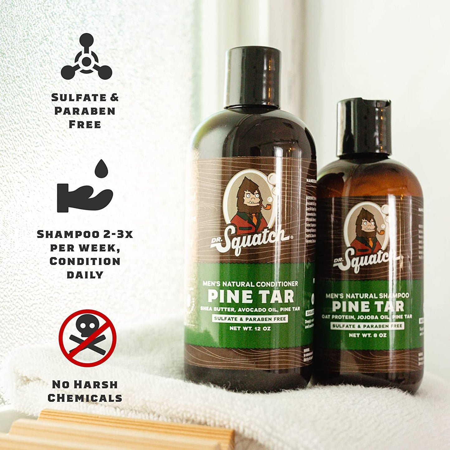 Dr. Squatch Pine Tar Hair Care Kit Health & Beauty > Personal Care > Hair Care Dr. Squatch   