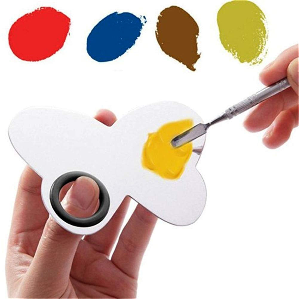 AYWFEY 2 Pack Makeup Palette and Spatula Set,Professional Pro Stainless Steel Cosmetic Mirror Lady Mixing Palette Tool Artist for Nail Art Eye Shadow Eyelash Pigment Blending Foundation,Silver Health & Beauty > Personal Care > Cosmetics > Cosmetic Tools > Makeup Tools AYWFEY   