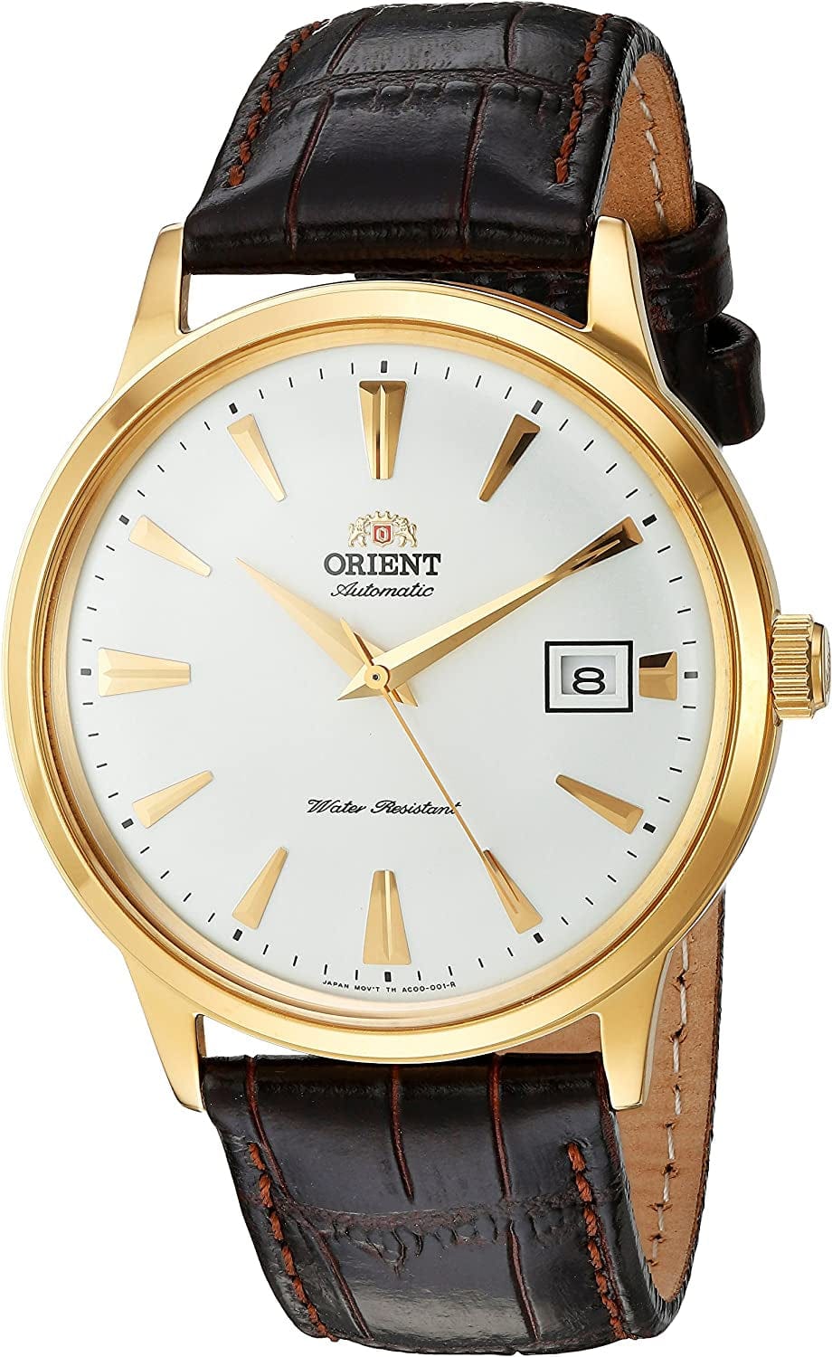 '2Nd Gen Bambino Version I' Japanese Automatic Stainless Steel and Leather Dress Watch Gold-Tone