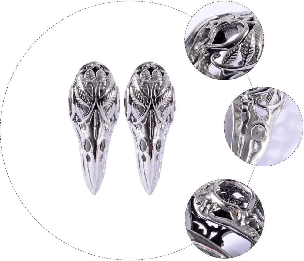 2PCS 9/16 14Mm Ear Hangers for Stretched Ears Bird Stainless Steel Ear Weights Expander Gauge Earrings for Body Piercing Jewelry Upgrade Plugs,Sliver,Steel Color,6.7X3.69Cm Apparel & Accessories > Jewelry > Body Jewelry Generic   