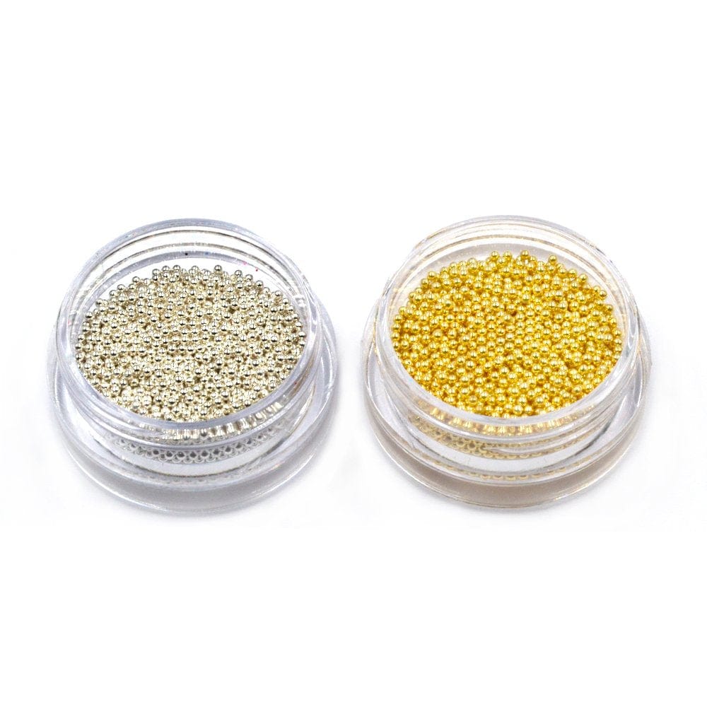 2Pcs Gold Silver Mini Metallic Caviar Nail Beads for 3D Metal Nail Ball Decoration Manicure Tools Health & Beauty > Personal Care > Cosmetics > Cosmetic Tools > Nail Tools Sindy   