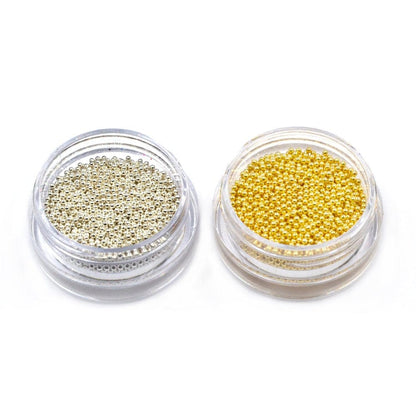2Pcs Gold Silver Mini Metallic Caviar Nail Beads for 3D Metal Nail Ball Decoration Manicure Tools Health & Beauty > Personal Care > Cosmetics > Cosmetic Tools > Nail Tools Sindy   