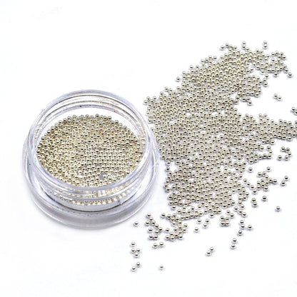 2Pcs Gold Silver Mini Metallic Caviar Nail Beads for 3D Metal Nail Ball Decoration Manicure Tools Health & Beauty > Personal Care > Cosmetics > Cosmetic Tools > Nail Tools Sindy   
