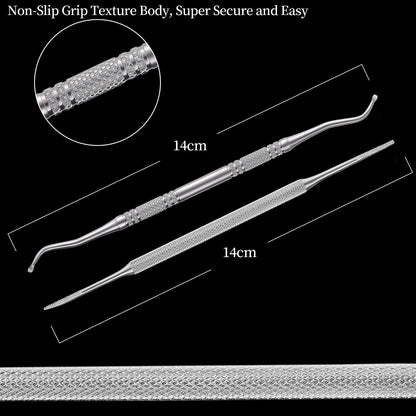2PCS Ingrown Toenail File and Lifter with Storage Case,Yinyin100% Stainless Steel Ingrown Toenail Tool,Double Sided Professional Grade Nail Cleaner Tool … Health & Beauty > Personal Care > Cosmetics > Cosmetic Tools > Nail Tools YINYIN   