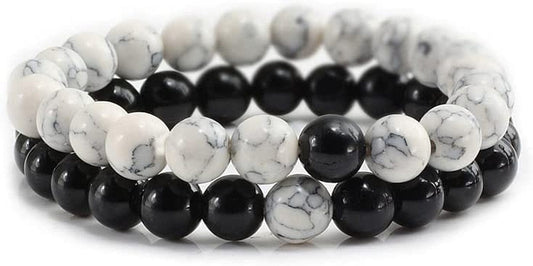 2Pcs/Set Natural Stone Bead Distance Chakra Bracelet for Men Women Couple Bracelets & Bangles Yoga Best Friend Jewelry Pulseiras Professional and Attractive Apparel & Accessories > Jewelry > Bracelets Generic   
