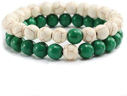 2Pcs/Set Natural Stone Bead Distance Chakra Bracelet for Men Women Couple Bracelets & Bangles Yoga Best Friend Jewelry Pulseiras Professional and Attractive Apparel & Accessories > Jewelry > Bracelets Generic   