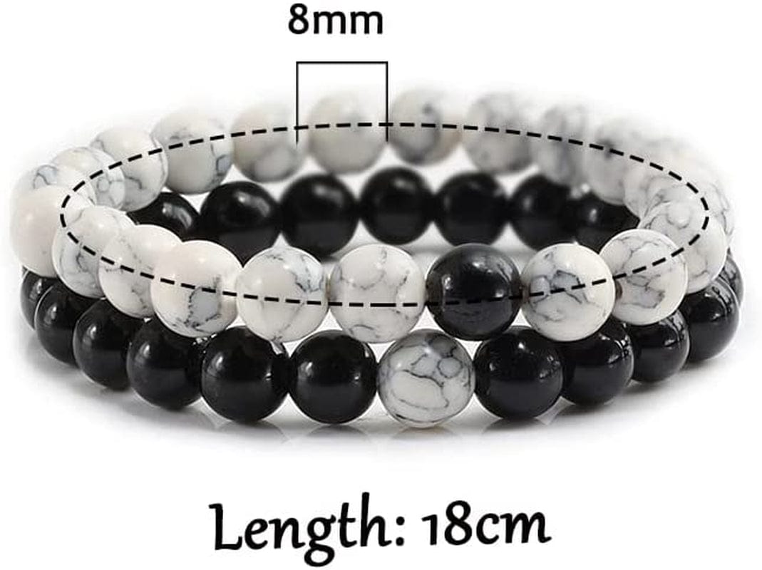 2Pcs/Set Natural Stone Bead Distance Chakra Bracelet for Men Women Couple Bracelets & Bangles Yoga Best Friend Jewelry Pulseiras Professional and Attractive Apparel & Accessories > Jewelry > Bracelets Generic   