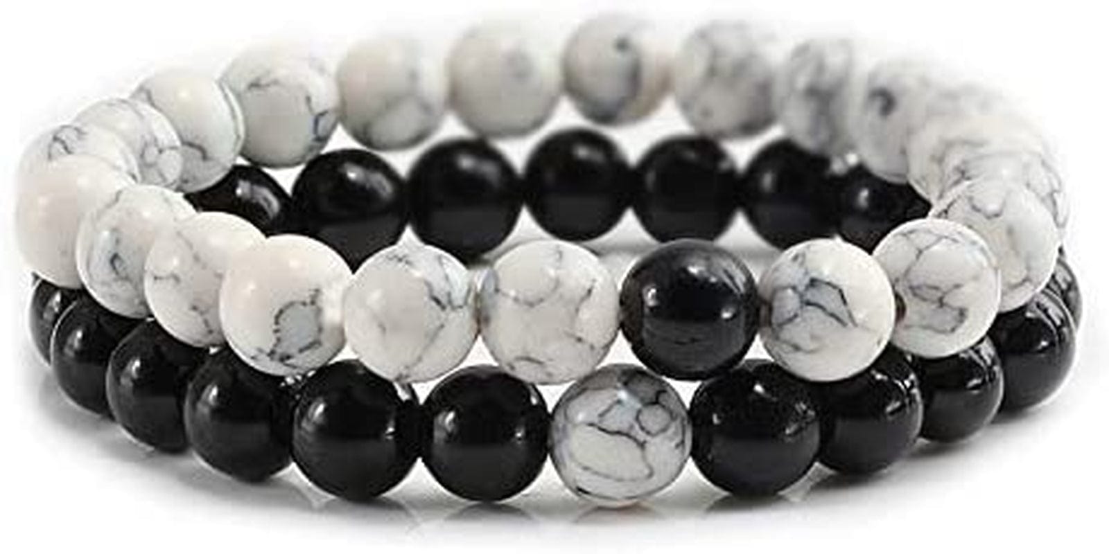 2Pcs/Set Natural Stone Bead Distance Chakra Bracelet for Men Women Couple Bracelets & Bangles Yoga Best Friend Jewelry Pulseiras Professional and Attractive Apparel & Accessories > Jewelry > Bracelets Generic   