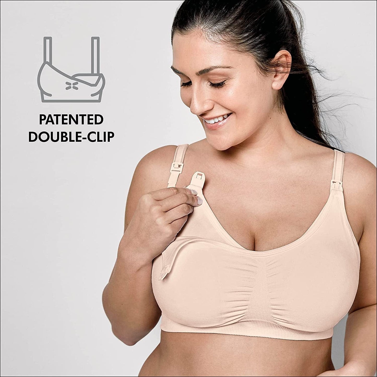3 in 1 Pumping and Nursing Bra, Hands Free Pumping Bustier and Easy Expression