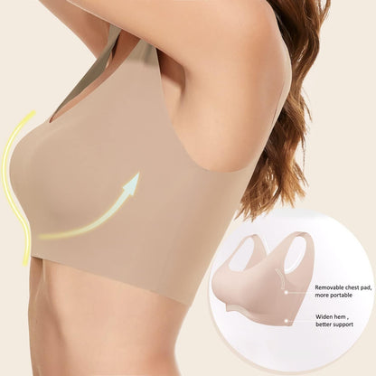3 Pack Comfort Wirless Bras for Women Seamless Bralettes Lightly Lined Tank Top Support Sports Bra