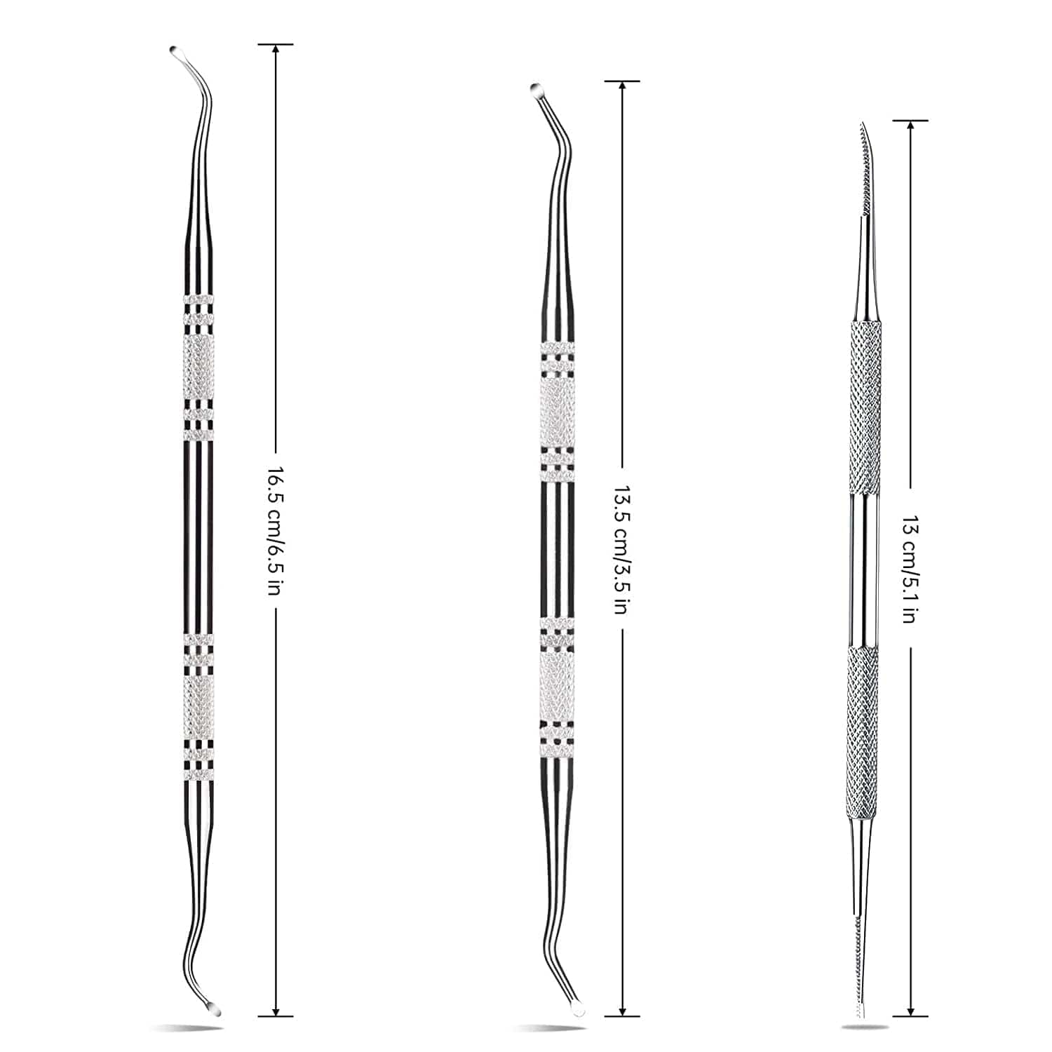 3-Pack Ingrown Toenail File and Lifters, Professional Surgical Stainless Steel Ingrown Toenail Tool- Safe Nail Cleaning Treatment Pedicure Tools Kit under Sidewall Cleaner Pain Relief Accessories Health & Beauty > Personal Care > Cosmetics > Cosmetic Tools > Nail Tools POLKASTORE   