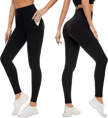 3 Pack Womens Leggings-No See-Through High Waisted Tummy Control Yoga Pants Workout Running Legging-Reg&Plus Size Apparel & Accessories > Clothing > Activewear FULLSOFT   