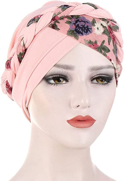 3 Pack Womens Printed Turban Hat Head Wraps Covers Chemo Cancer Beanies Cap Headwear Apparel & Accessories > Clothing Accessories > Headwear Qiabao   