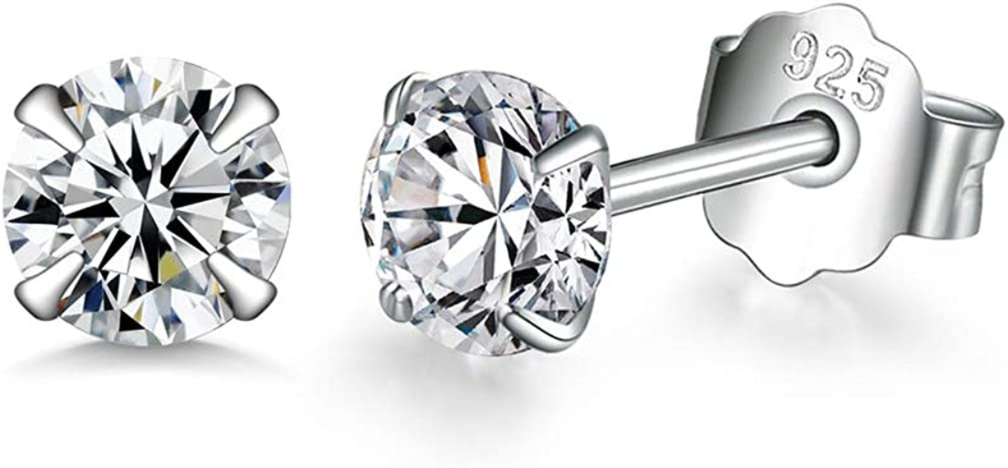 3 Pairs Sterling Silver Small Hoop Earrings Tiny Cartilage Earring Cubic Zirconia Cuff Huggie Earrings Mini Hoops Earrings Piercing for Women Girls Apparel & Accessories > Jewelry > Earrings Dlihc   