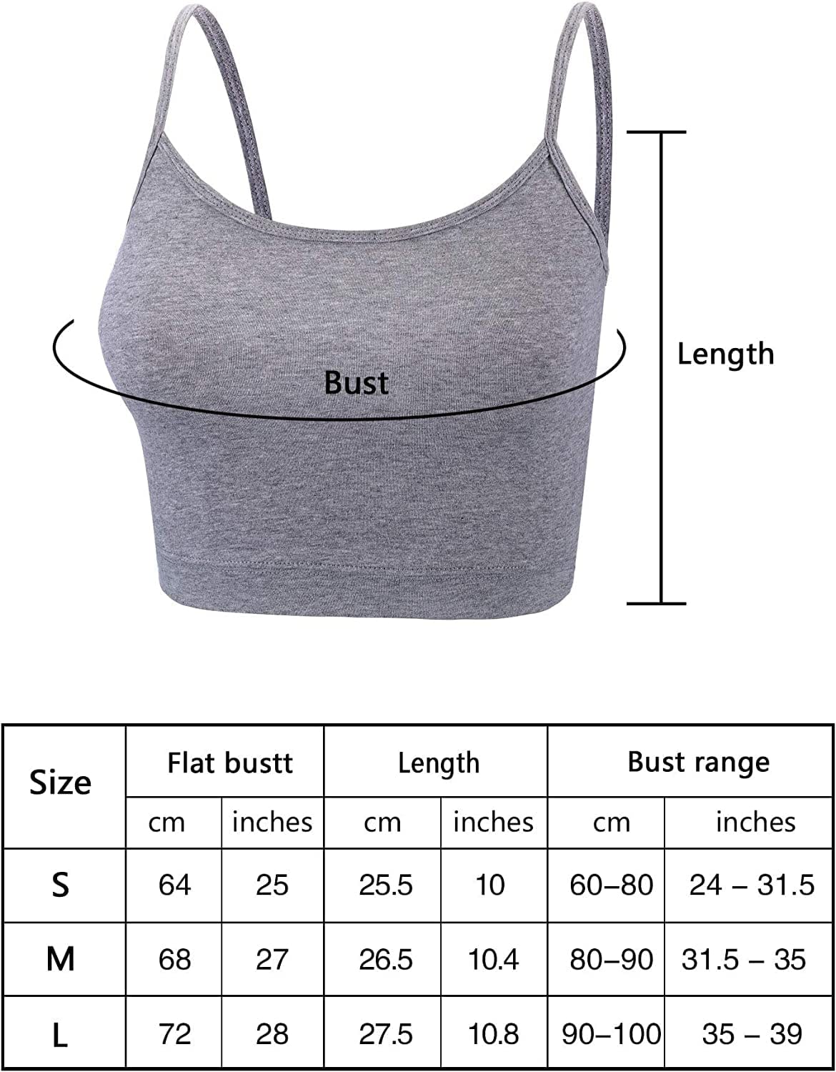 3 Pcs Crop Camisole Top Spaghetti Strap Tank Sleeveless Crop Tank Top for Women Sports