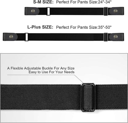 3 Pieces 4 Pieces Buckle Free Adjustable Women Belt, WHIPPY No Buckle Invisible Elastic Belt for Jeans Pants Apparel & Accessories > Clothing Accessories > Belts WHIPPY   