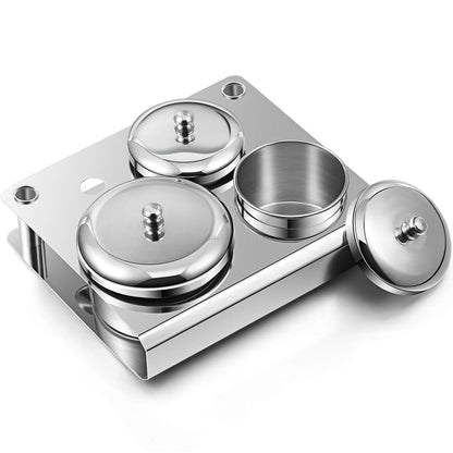 3 Pieces Acrylic Liquid Container Stainless Steel Acrylic Liquid Powder Cup Stainless Steel Nail Powder Holder Container with Lids for Nail Design Tools Health & Beauty > Personal Care > Cosmetics > Cosmetic Tools > Nail Tools Maitys   