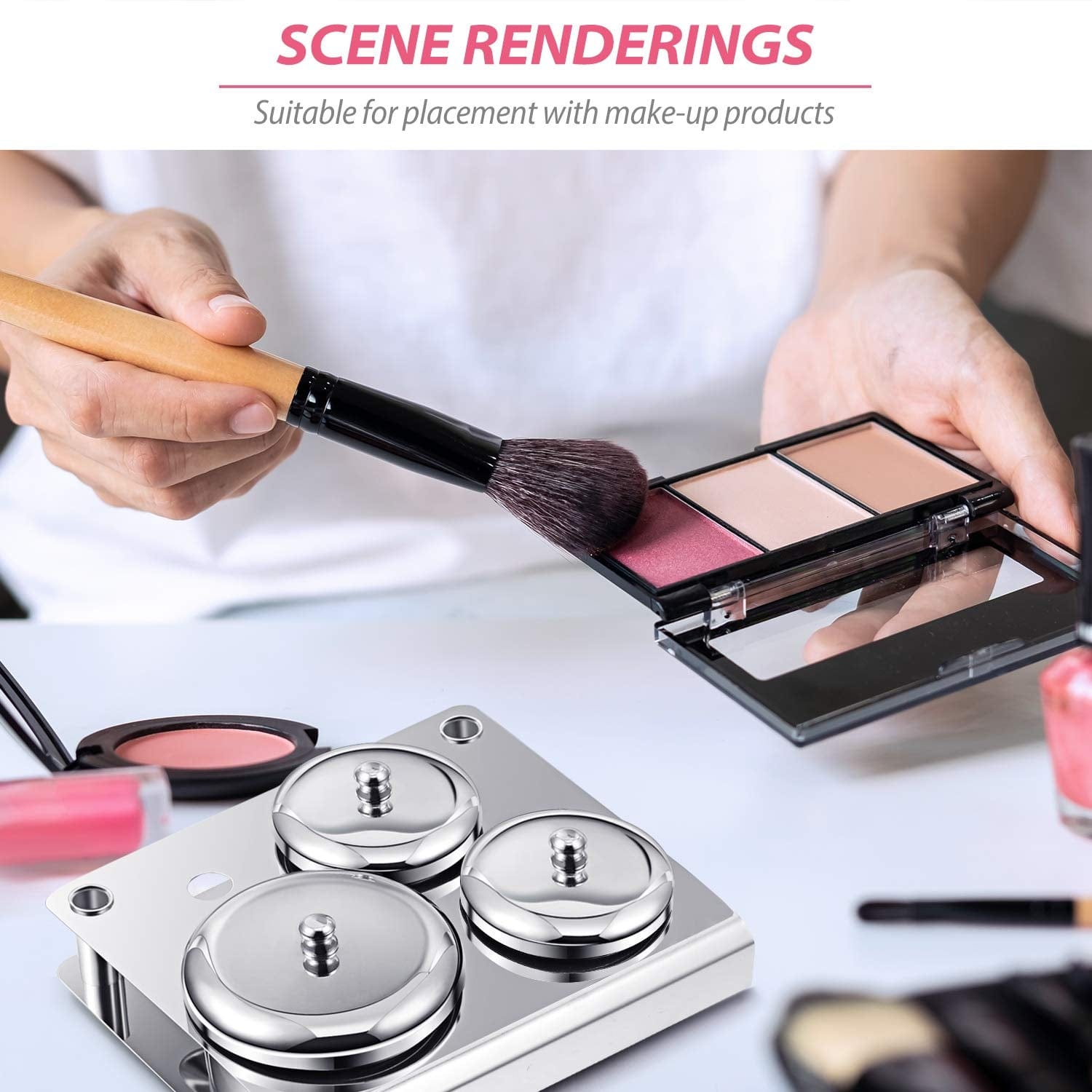 3 Pieces Acrylic Liquid Container Stainless Steel Acrylic Liquid Powder Cup Stainless Steel Nail Powder Holder Container with Lids for Nail Design Tools Health & Beauty > Personal Care > Cosmetics > Cosmetic Tools > Nail Tools Maitys   