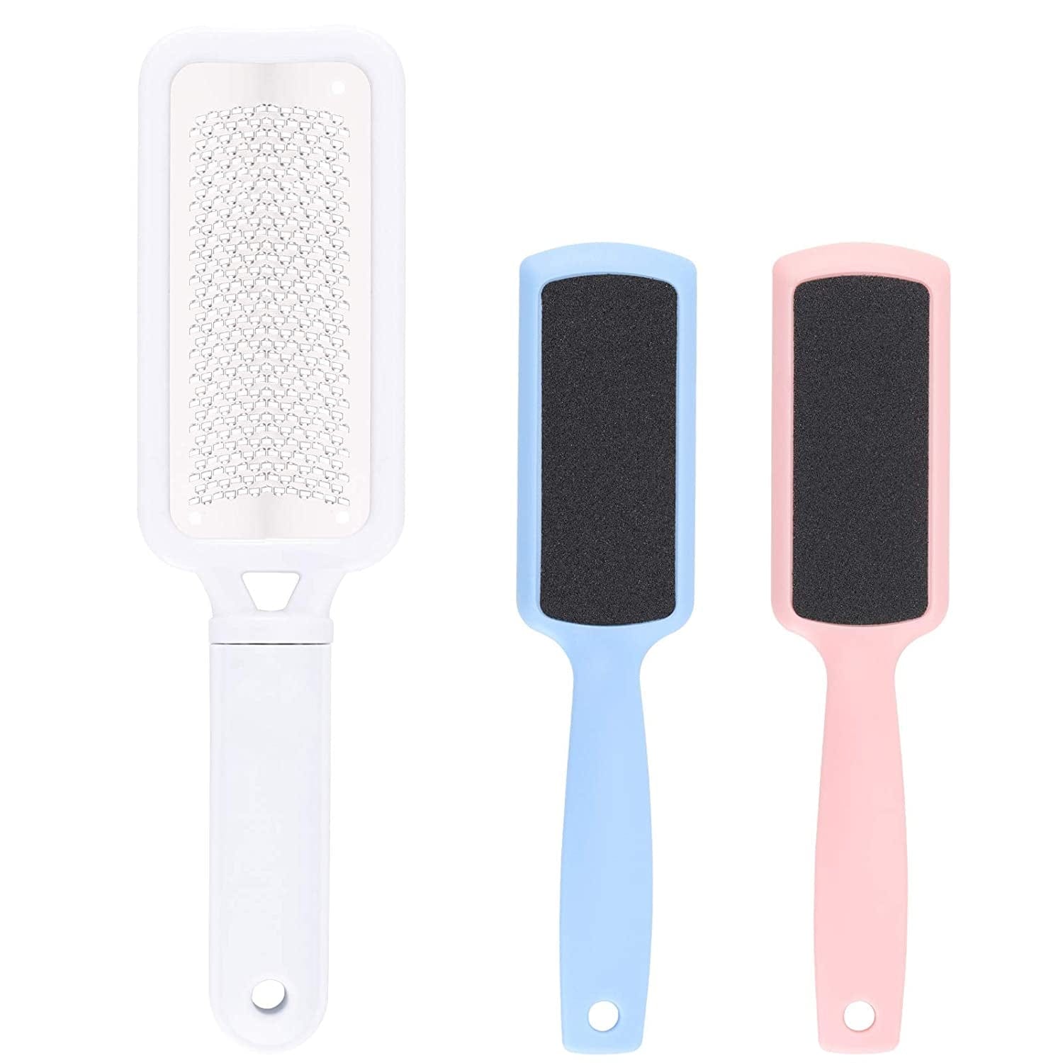 3 Pieces Colossal Foot Files Kit Foot Scrubber Foot Rasp and Double-Sided Heel File Pedicure Tools Callus Remover Stainless Steel Foot Grater for Dead Skin Professional Health & Beauty > Personal Care > Foot Care BTYMS White  