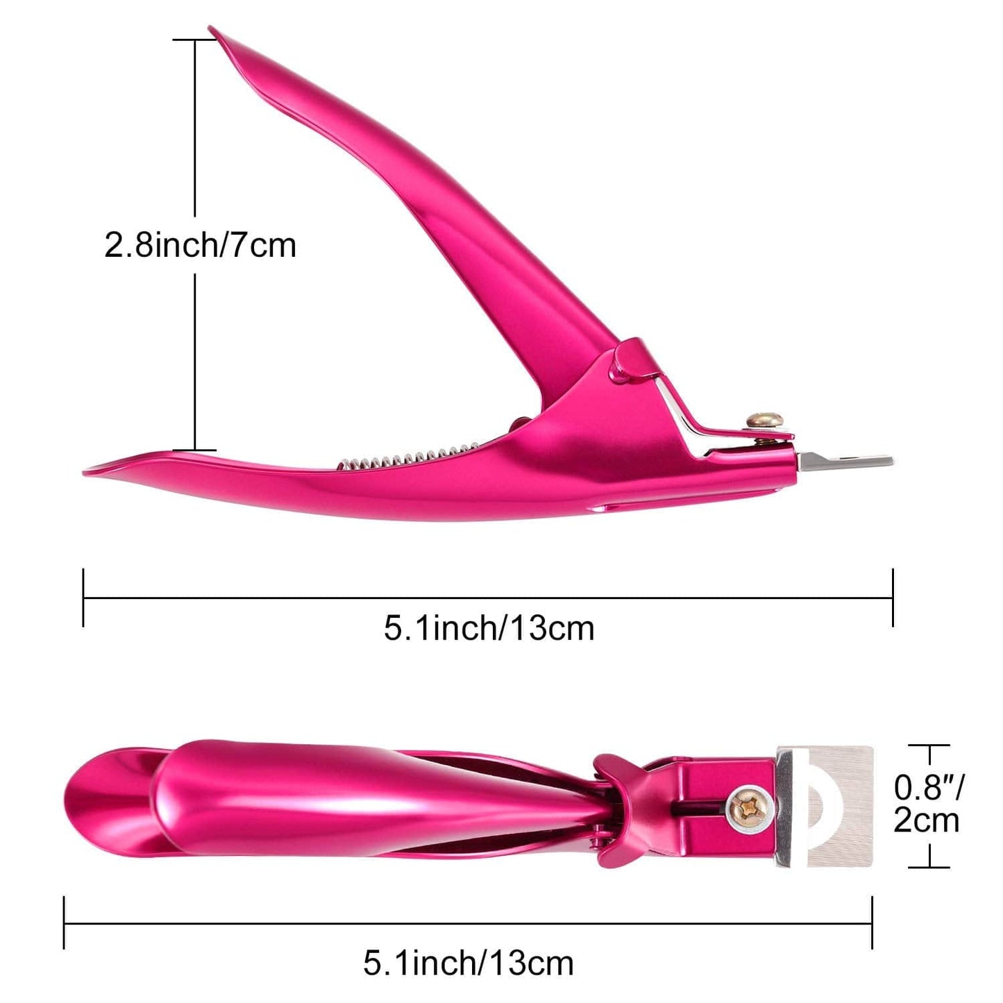 3 Pieces False Nail Clipper Acrylic Nail Tips Cutter Rustproof Stainless Steel Nails Clipper Kit Nail Trimmer Manicure Tool for Artificial Gel Acrylic Nail (Rose Red, Purple, Black) Health & Beauty > Personal Care > Cosmetics > Cosmetic Tools > Nail Tools Yaomiao   