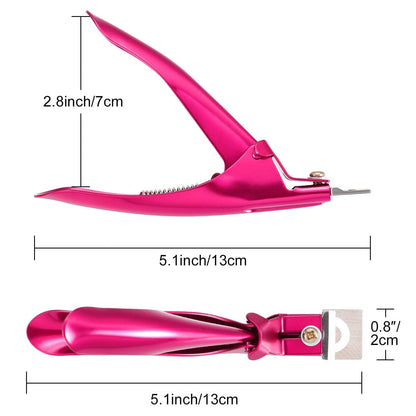 3 Pieces False Nail Clipper Acrylic Nail Tips Cutter Rustproof Stainless Steel Nails Clipper Kit Nail Trimmer Manicure Tool for Artificial Gel Acrylic Nail (Rose Red, Purple, Black) Health & Beauty > Personal Care > Cosmetics > Cosmetic Tools > Nail Tools Yaomiao   