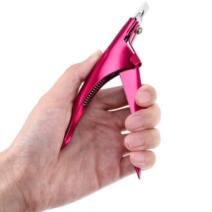 3 Pieces False Nail Clipper Acrylic Nail Tips Cutter Rustproof Stainless Steel Nails Clipper Kit Nail Trimmer Manicure Tool for Artificial Gel Acrylic Nail (Rose Red, Purple, Black) Health & Beauty > Personal Care > Cosmetics > Cosmetic Tools > Nail Tools Yaomiao   