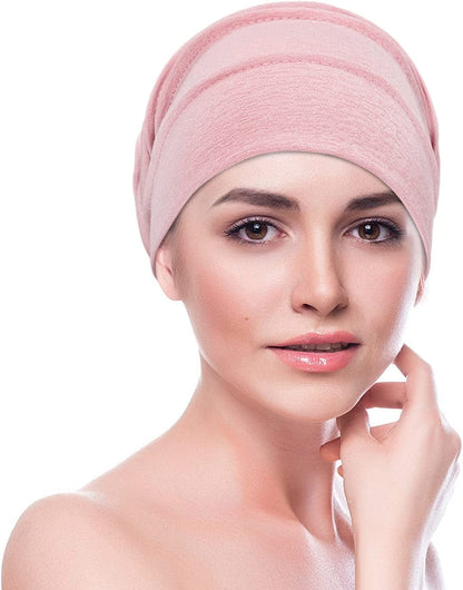 3 Pieces Slouchy Beanies Womens Headwear Sleeping Beanies Head Wrap Hat Soft Stretchy Elastic Headwear Apparel & Accessories > Clothing Accessories > Headwear Syhood   