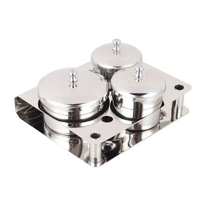 3 Pieces Stainless Steel Nail Art Equipment Cup Bowls Nail Powder Holder Nail Liquid Container Nail Art Equipment Tools Mini Cups Cosmetic Containers with Lids Health & Beauty > Personal Care > Cosmetics > Cosmetic Tools > Nail Tools V+Trys 3 Pcs  